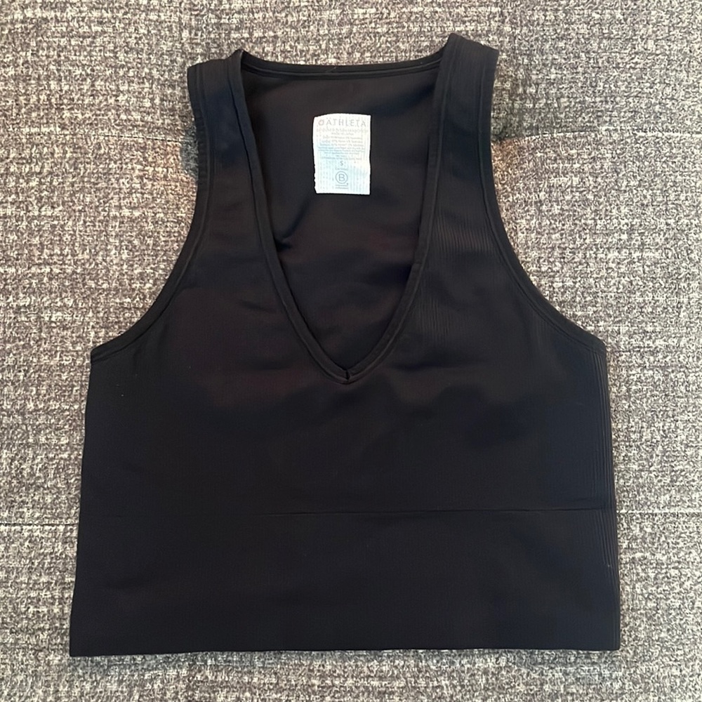 Athleta Cropped Racerback Tank